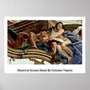 Pôster Detalhe histórico das cenas por Giovanni Tiepolo