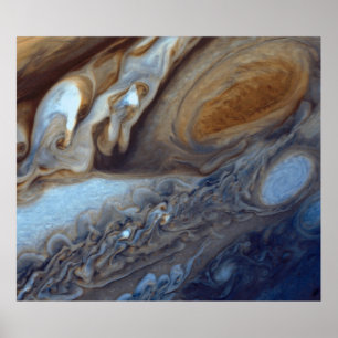 Pôster Detalhe ponto vermelho da atmosfera de Jupiter de