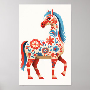 Poster Detalhes do Dala Horse Art nº 5