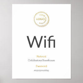 Poster Detalhes Do Wifi Adicionar O Logotipo Da Sua Empre