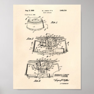 Pôster Detector de Fumos 1969, Patent Art - Old Peper
