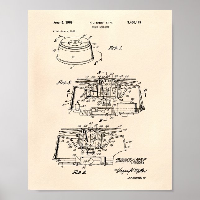 Pôster Detector de Fumos 1969, Patent Art - Old Peper (Frente)