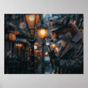 Poster Detector Sly Fox numa definição de noir