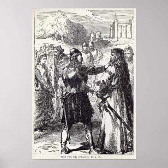 Pôster Detenção do Duque de Gloucester (Frente)