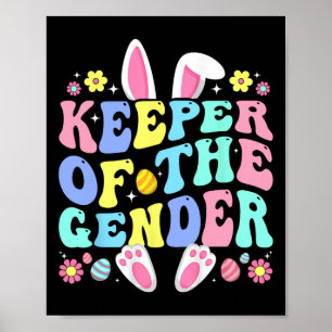 Poster Detentor Da Garota De Gênero Ou Da Genda De Coelhi