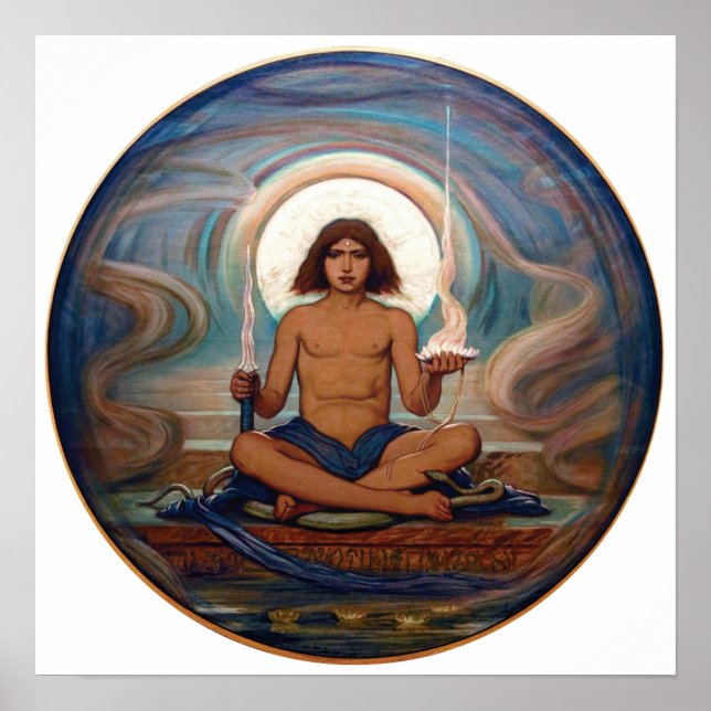 Pôster Detentor do Limiar por Elihu Vedder (Frente)