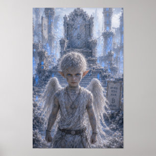 Poster Determinação / Anjo / Trono Quebrado