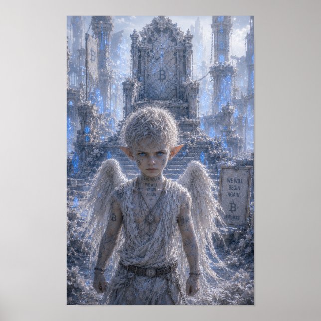 Poster Determinação / Anjo / Trono Quebrado (Frente)