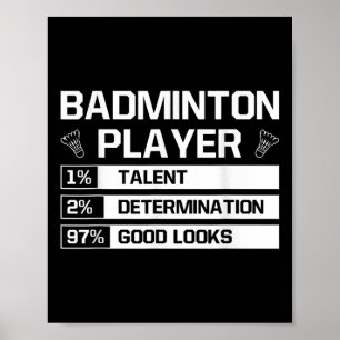 Poster Determinação de Talento de Jogador de Badminton Bo
