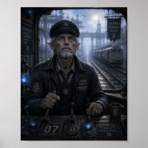 Poster Determinação / Motorista de Trem / Ferrovia Sem Fi