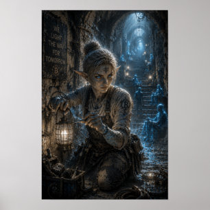 Poster Determinação / Trabalhador da Luz / Catacumbas