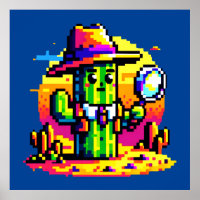 Detetive de Cactus de 8 Bits - Mistério de Pixel R