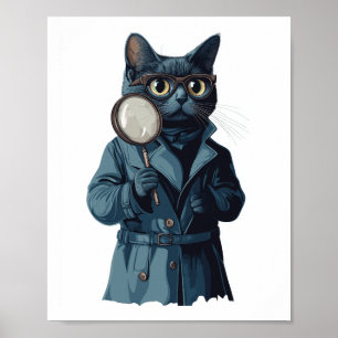 Poster Detetive Whiskers - Romance Felino de Mistério Eng