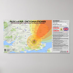 Poster Detonações Nucleares - Inglaterra