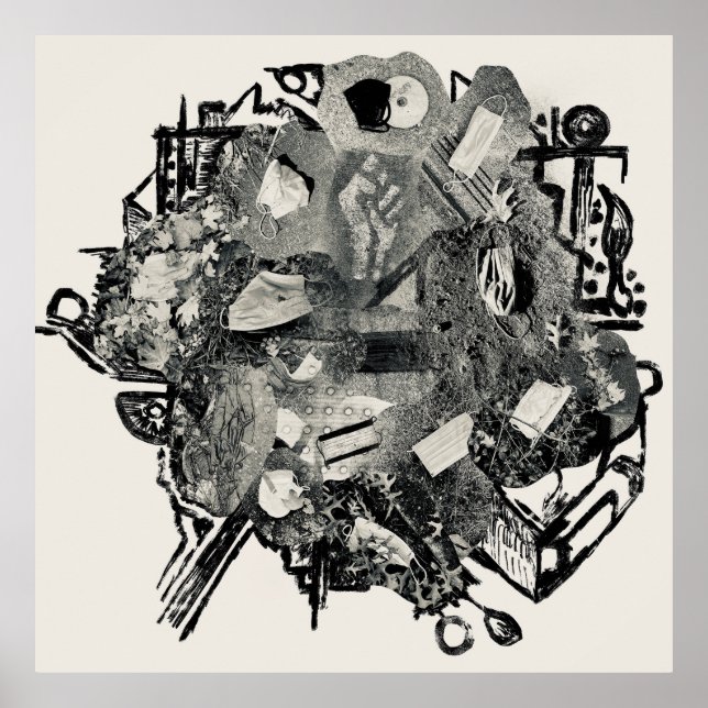 Poster Detritos pandêmicos (Frente)