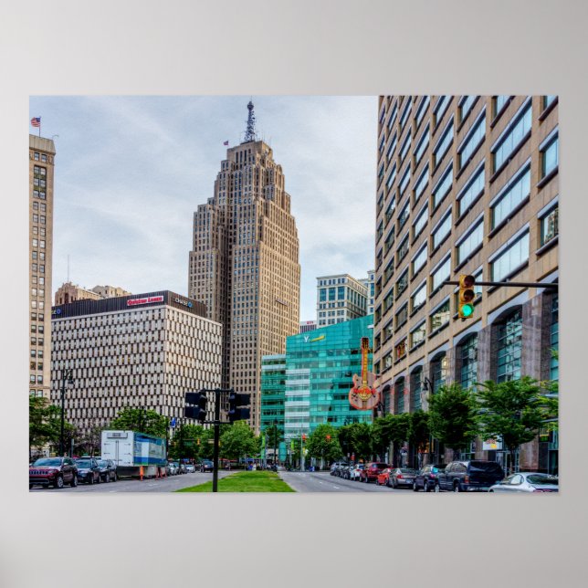Poster Detroit do centro (Frente)