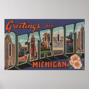 Pôster Detroit, Michigan - grandes cenas da letra