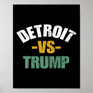 Poster Detroit Vs Trump Eleição 2024 Anti-trump Voto Para