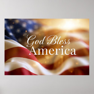 Poster Deus Abençoe a América