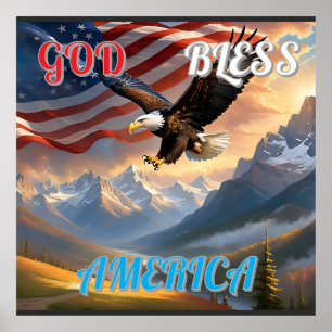 POSTER DEUS ABENÇOE A AMÉRICA
