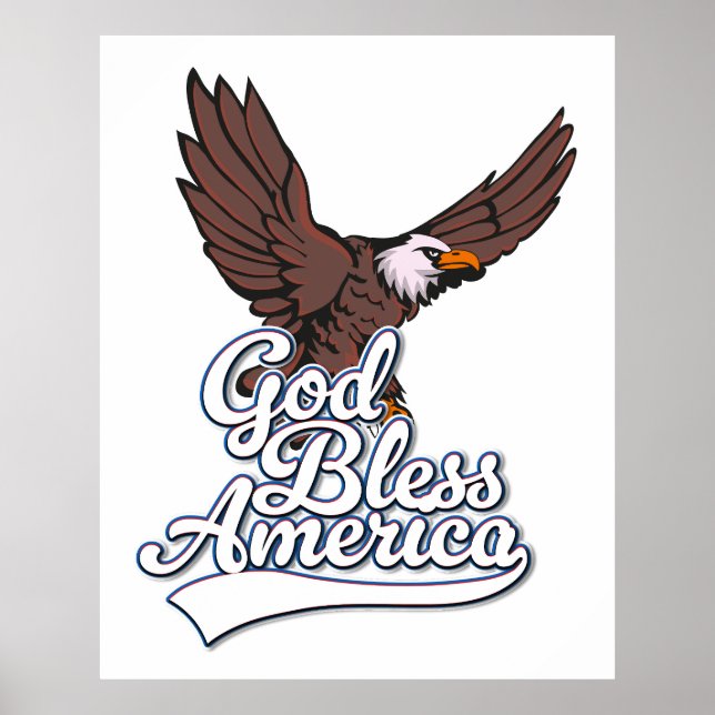 Poster Deus Abençoe a América (Frente)