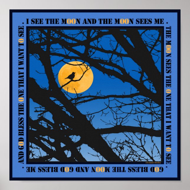 Poster Deus abençoe da Lua (Frente)