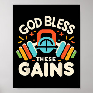 Poster Deus abençoe Estes Ganham Construção De Ardósia Mu