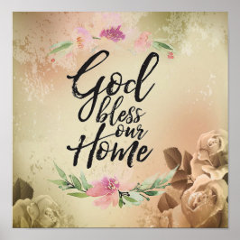 Poster Deus abençoe nossa casa
