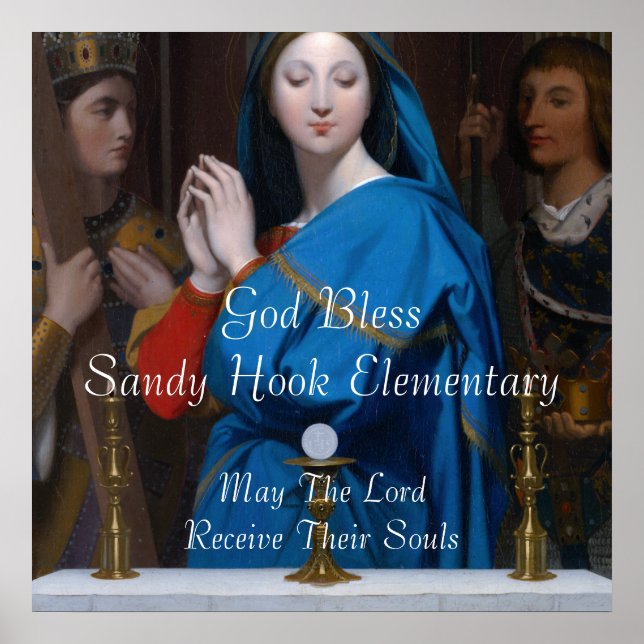 PÔSTER DEUS ABENÇOE SANDY HOOK ELEMENTAR QUE O SENHOR ... (Frente)