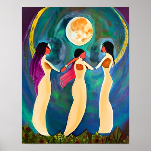 Poster Deus abençoe sob a lua