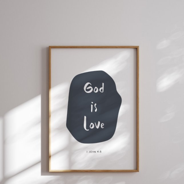 Poster Deus ama as crianças bíblia verso (Criador carregado)