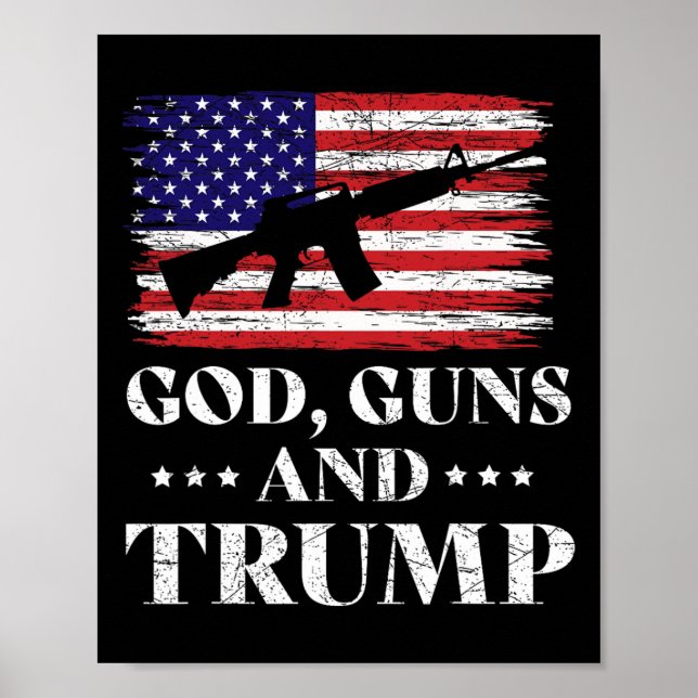 Poster Deus Armas e Trump (Frente)