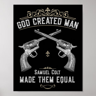 Poster Deus Criou o Homem Samuel Colt Tornou-os Iguais 1
