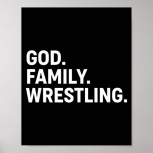 Poster Deus Cristão. Família. Luta. - Fé Família L
