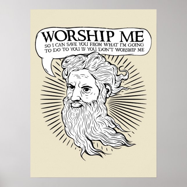 Poster Deus, Culto-me para te salvar de mim (Frente)