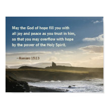 Deus da Esperança, Romanos 15:13 Verso Bíblia, Cos