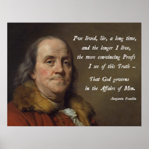 Pôster Deus de Benjamin Franklin