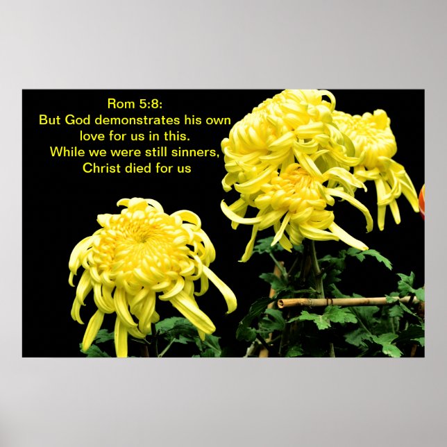 Pôster Deus demonstra seu próprio amor (Frente)