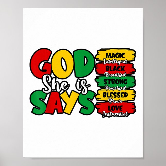 Poster Deus Diz Que Ela É Bíblia Verso Da Décima Junta Ne (Frente)