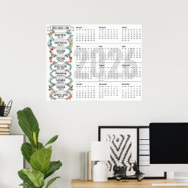 Poster Deus diz que eu sou, calendário anual de 2026