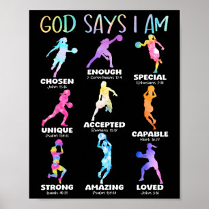 Poster Deus Diz Que Eu Sou Cristã Garotas Adolescentes Cr