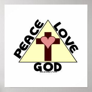 Poster Deus do amor da paz