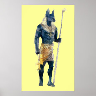 Pôster Deus do egípcio de Anubis