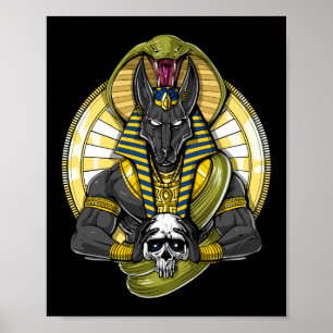 Poster Deus do Lobo Egípcio Anubis