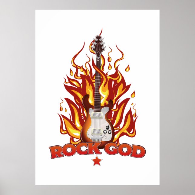 Poster Deus do Rock (Frente)