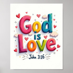 Poster Deus é amor