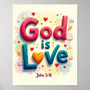 Poster Deus é amor