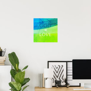Poster Deus é Amor Inspirador