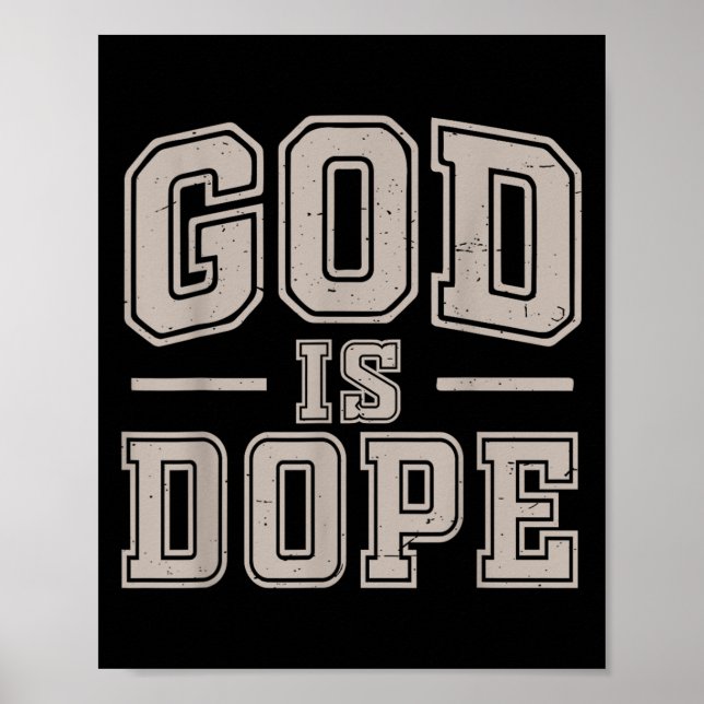 Poster Deus É Bom Cristão Jesus Irmã Irmã Filho Tod (Frente)