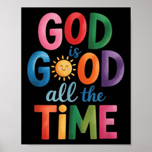 Poster Deus É Bom O Tempo Todo Jesus Cristo Christian Gi